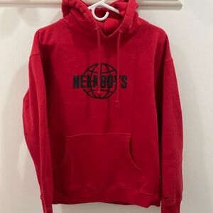 Men’s M Red NELKBOYS Hoodie. Oversized Fit.